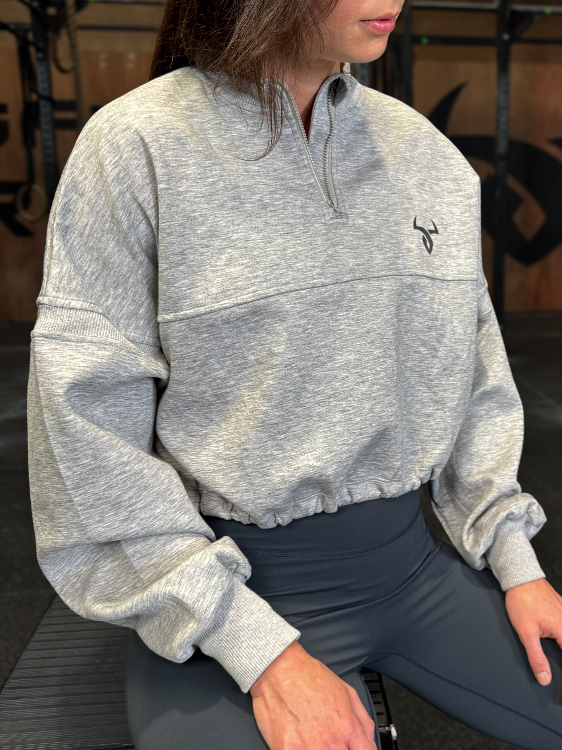 Pull Crop top "Light Grey"