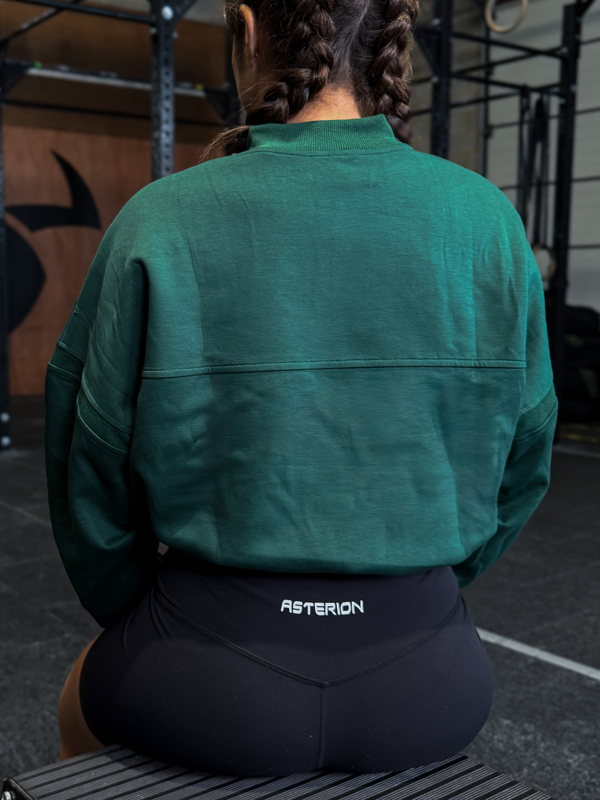 Pull Crop top "Bottle Green" – Image 2