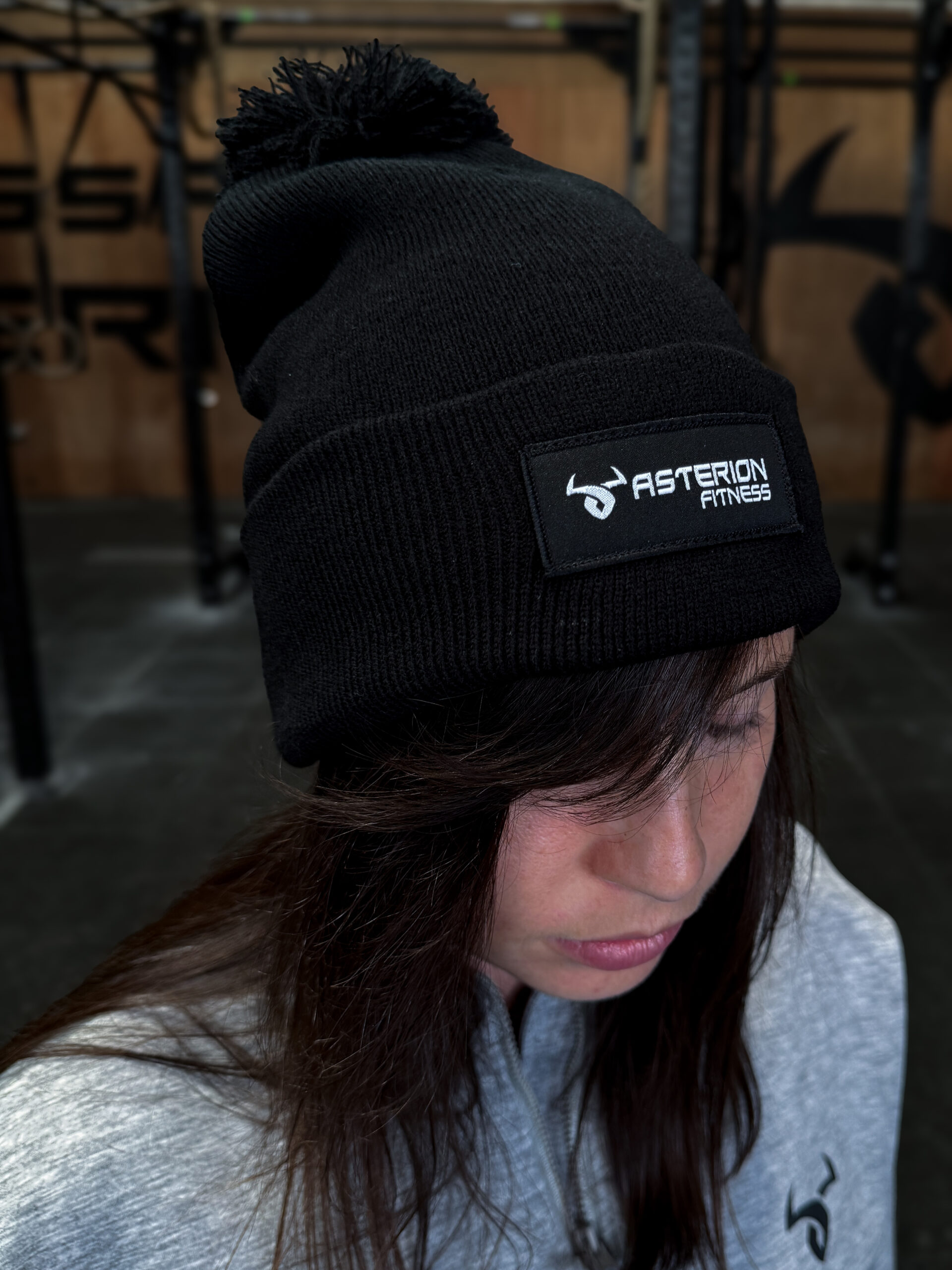 Winter Pom Beanie "Classic Black" (Asterion Fitness)